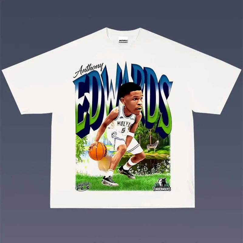 Anthony Edwards 1.36  Tee | Vintage Tee Graphic T-Shirt Sweatshirt Hoodie | Sport Tee - Gift For Fan | RetroVerseTees.com