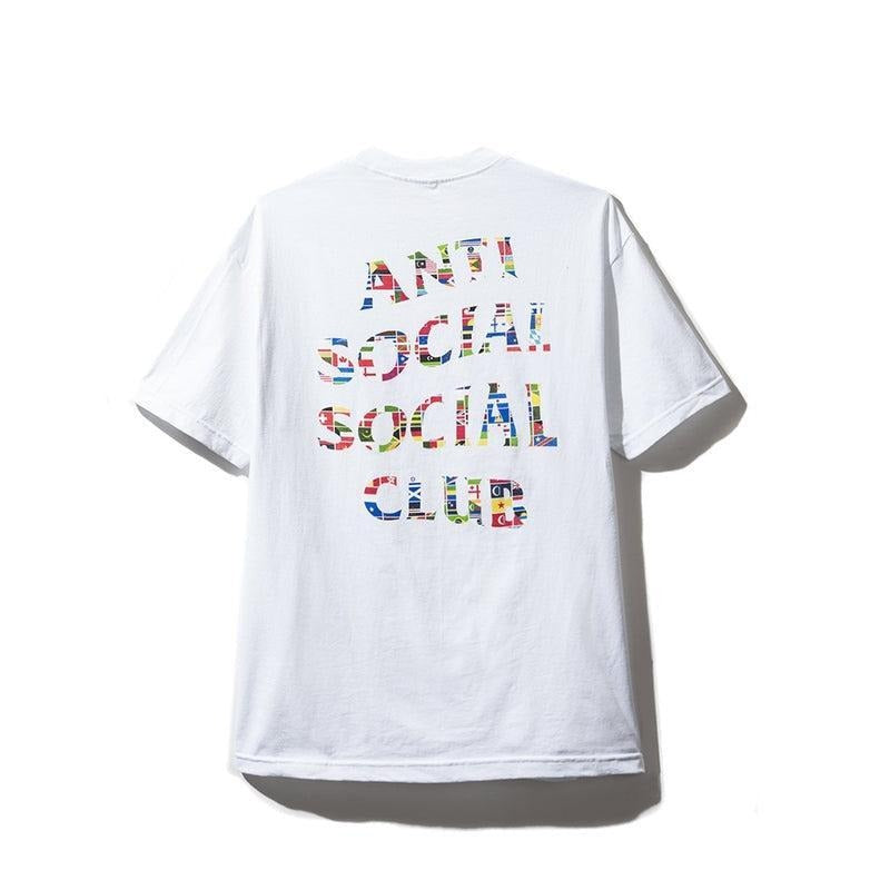 Anti Social Social Club Flag White Tee (ASST300) Men's Size S-XL Hoodie, Sweatshirt | RetroVerseTees.com