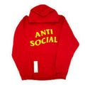 Anti Social Social Club Hoodie Red Yellow (ASSW338) Men's Size XS-XL T-Shirts, Sweatshirt | RetroVerseTees.com