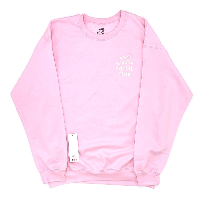 Anti Social Social Club Know You Better Crewneck Pink (ASSW369) Men's Size M-XL T-Shirts, Hoodie, Sweatshirt
