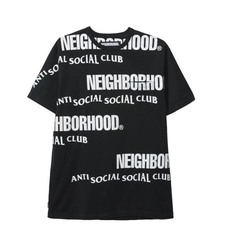 Anti Social Social Club x Neighborhood In Tears Black Tee (ASST392) Mens S-XL Hoodie, Sweatshirt | RetroVerseTees.com