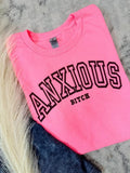 Anxious Graphic Tee Hoodie, Sweatshirt | RetroVerseTees.com