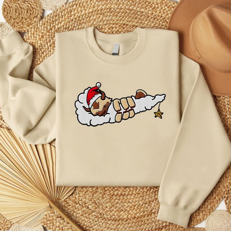 Appa Embroidered Sweatshirt, Avatar Cute Tshirt, Embroidery Gift for Fans, Trending Tee Hoodie | RetroVerseTees.com