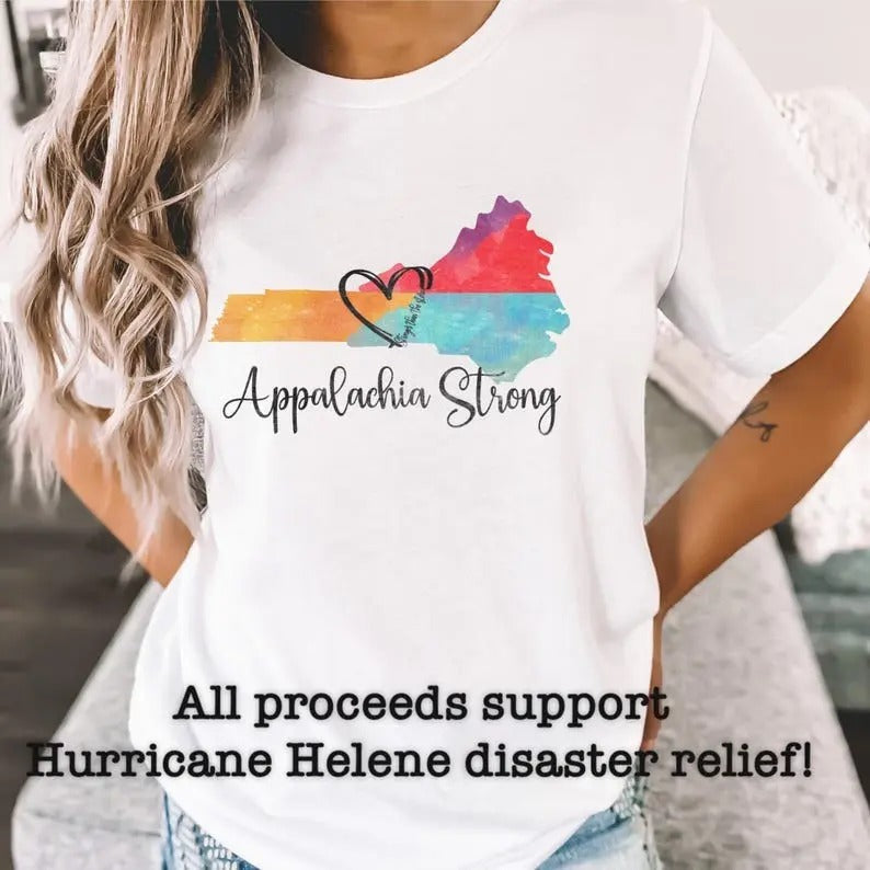 Appalachia Strong - Hurricane Helene Disaster Relief T Shirt Hoodie, Sweatshirt | RetroVerseTees.com