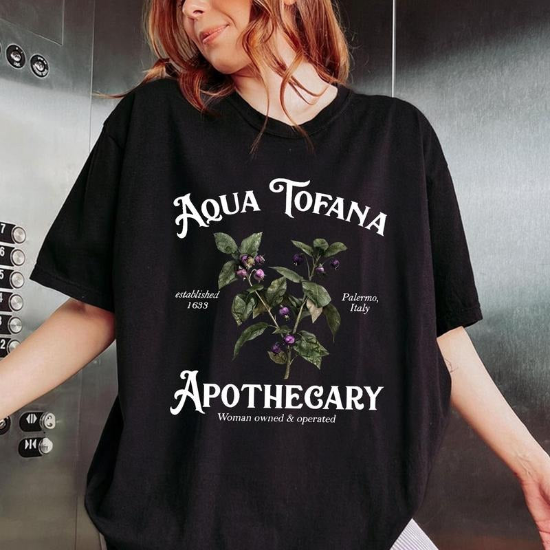 Aqua Tofana Apothecary Comfort Colors Shirt, My Body My Choice Tee, Funny Feminist Shirt Cotton Fabric Top Traditional...
