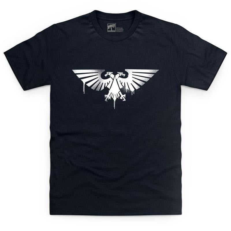 Aquila Graffiti Insignia T Shirt - WARHAMMER MERCH Hoodie, Sweatshirt | RetroVerseTees.com