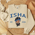 Arcane I.sha Chibi 2024 Embroidered Sweatshirt, Arcane Character Embroidery T-shirt, Lover Character Shirt Hoodie