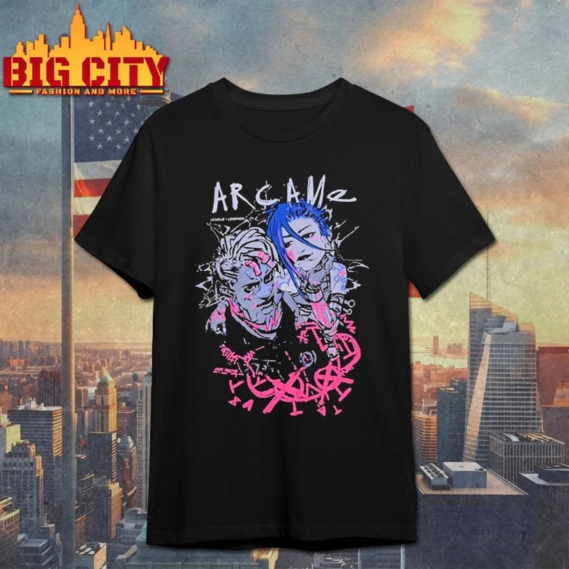 Arcane Jinx And Ekko Graphic Shirt