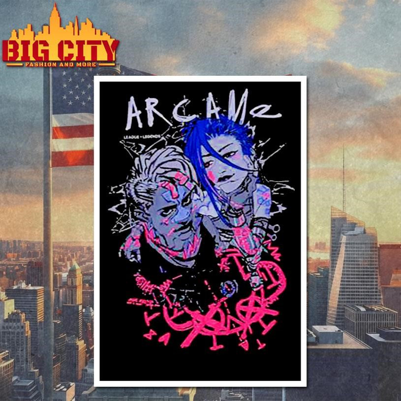 Arcane League of Legends Jinx Ekko Shirt
