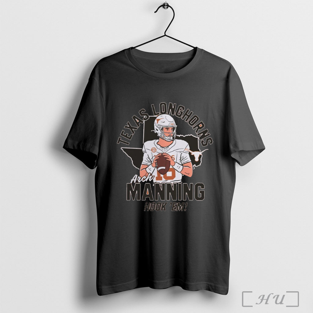 Arch Manning Texas Longhorns Player Hook Em T Shirt