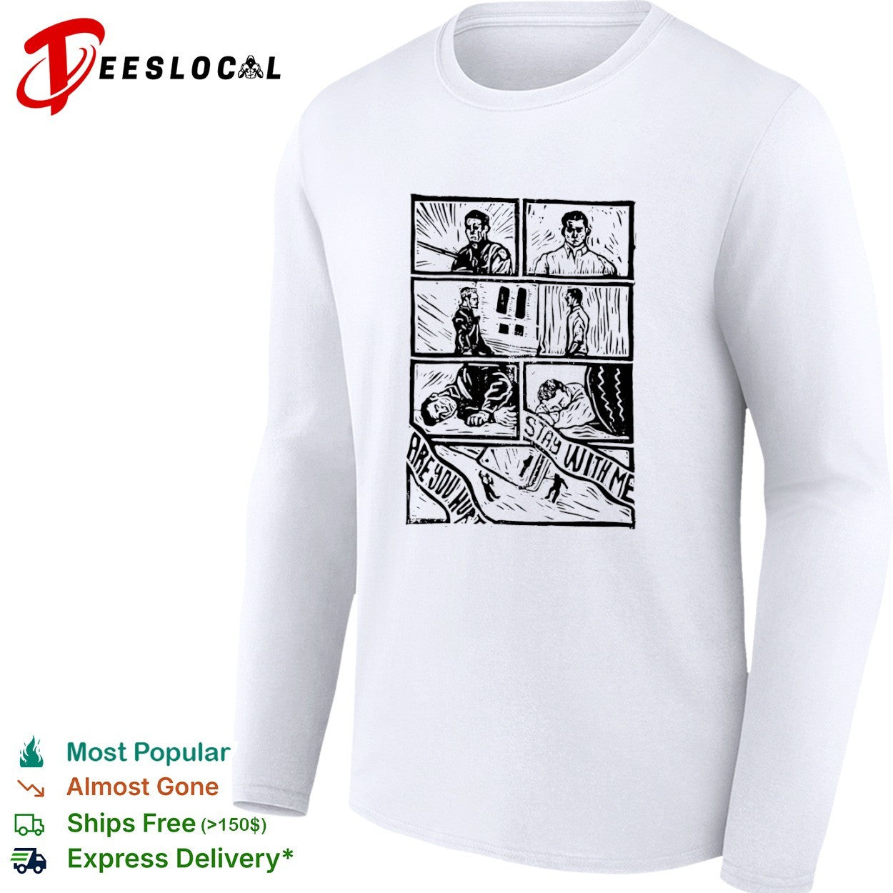 Are You Hurt Stay With Me Comic Panel shirt