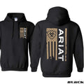 Ariat Hoodie, Classic American Flag Design with Bold Ariat Logo, Perfect for Western Lifestyle Enthusiasts, Comfortable...