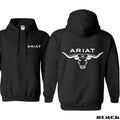 Ariat Hoodie, Western-style longhorn bull head design, suitable for outdoor activities and casual wear, providing a bold...