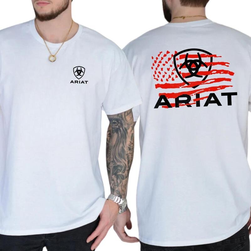 Ariat T-Shirt  American Flag Graphic Design for Patriotic Style Hoodie, Sweatshirt | RetroVerseTees.com