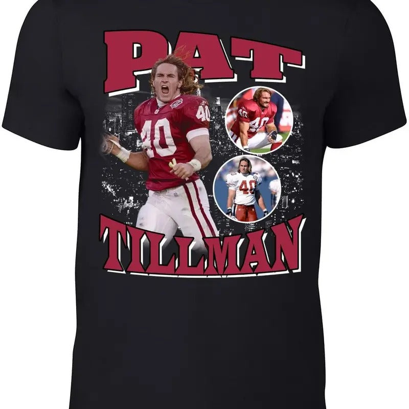 Arizona Pat Tillman Bootleg Style T-Shirt Hoodie, Sweatshirt | RetroVerseTees.com