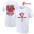 Arkansas Razorbacks x Post Malone Big Ass Stadium tour portrait signature shirt