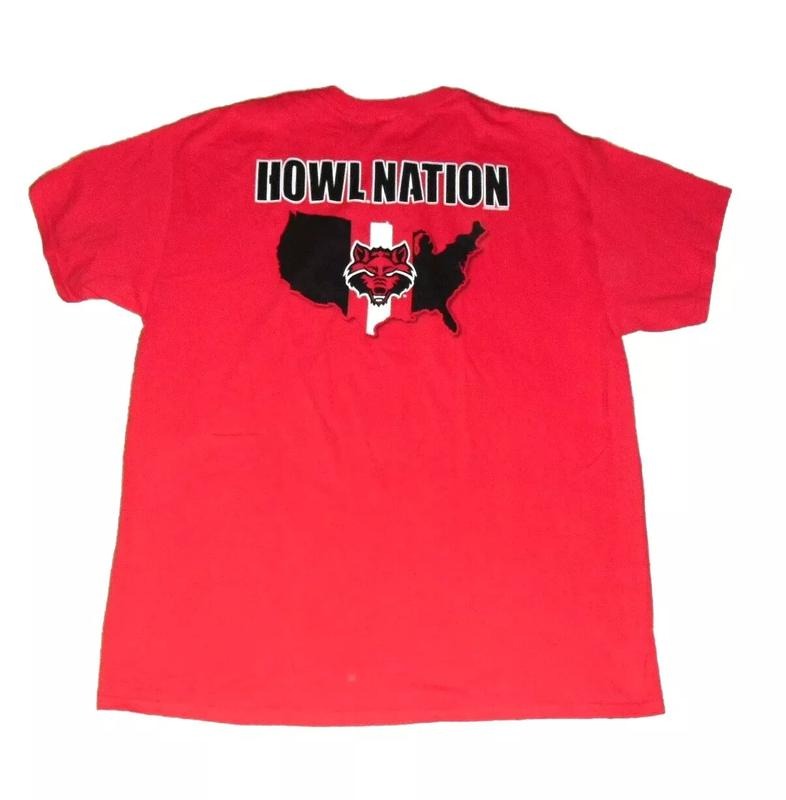 Arkansas State Red Wolves Howl Nation NcaaUnisex T-shirt Sweatshirt Hoodie 15 | RetroVerseTees.com