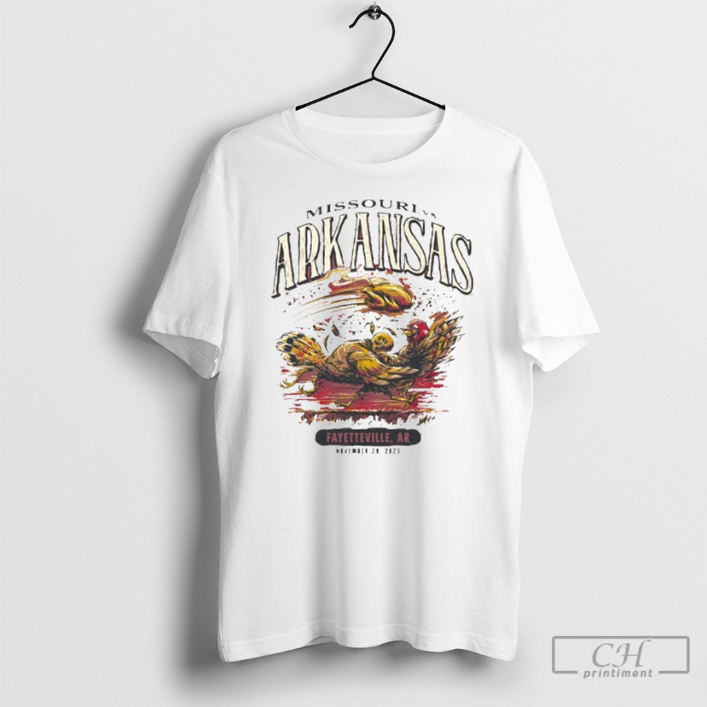 Arkansas Vs Missouri Game Day 2025 November 29 T Shirt Tee
