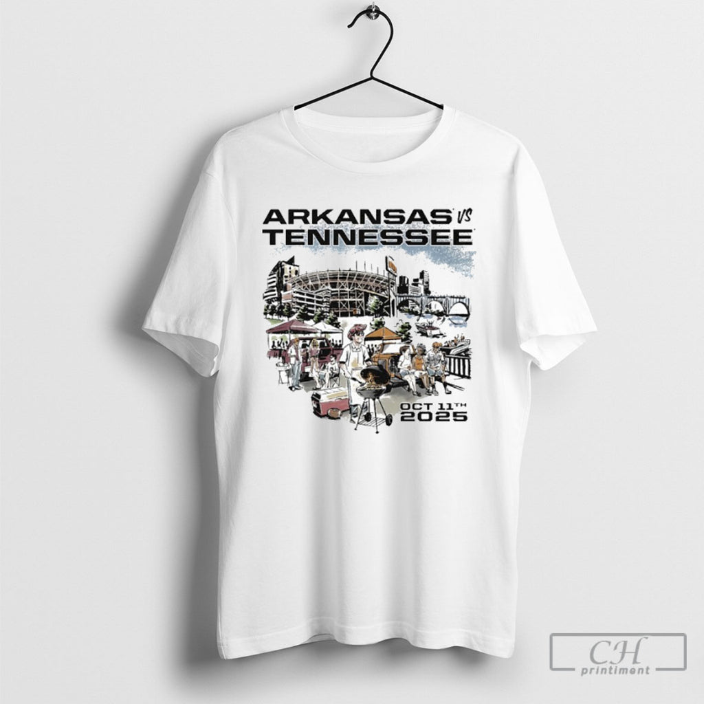 Arkansas Vs Tennessee Game Day 2025 October 11th T Shirt Tee