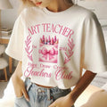 Art Teacher Coquette Girly t-Shirt, Custom Art Teacher Shirt, Art Teacher Gift, Art Teacher Gift, Teacher Appreciation...