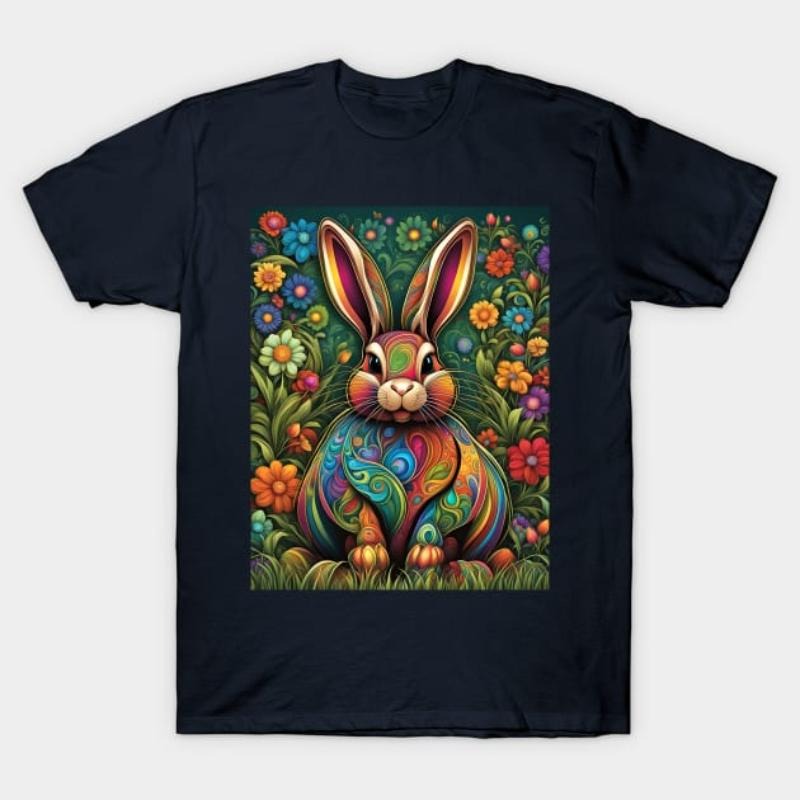 Artful Easter Bunny Swoosh T-Shirt style 02 Hoodie, Sweatshirt | RetroVerseTees.com