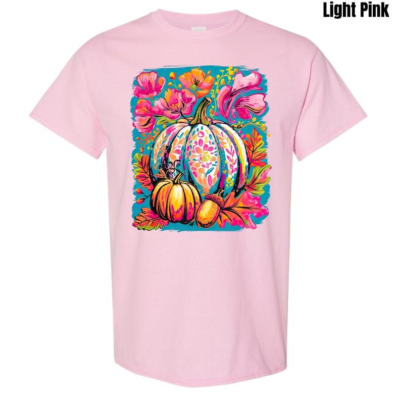 Artistic Autumn Pumpkins Gildan T-Shirt 'NLB' Hoodie, Sweatshirt | RetroVerseTees.com