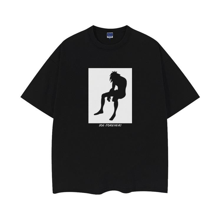 Ashita no Joe "Burnt Out" Heavyweight Vintage Tee 100% Cotton OVERSIZED Anime T-shirt Menswear Top Crew Necks Tshirt...