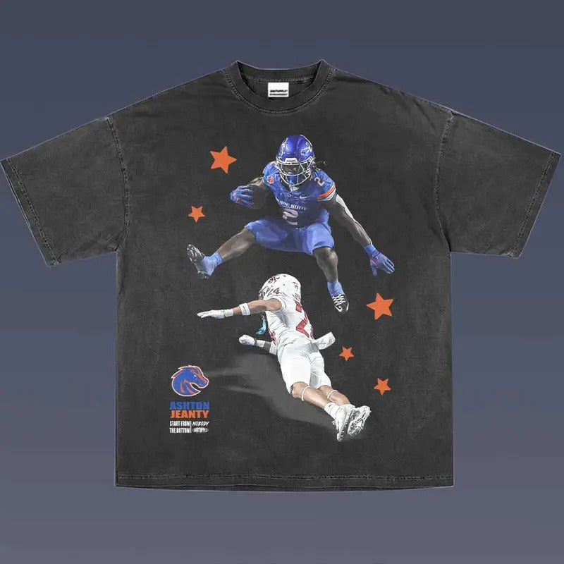 Ashton Jeanty 1.0 VINTAGE TEE | MEN'S GRAPHIC T-SHIRT SWEATSHIRT HOODIE | GIFT FOR FAN | RetroVerseTees.com