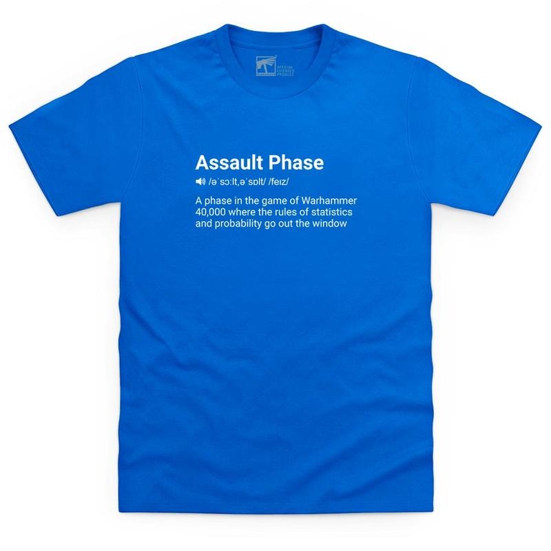 Assault Phase Definition T Shirt - WARHAMMER MERCH Hoodie, Sweatshirt | RetroVerseTees.com