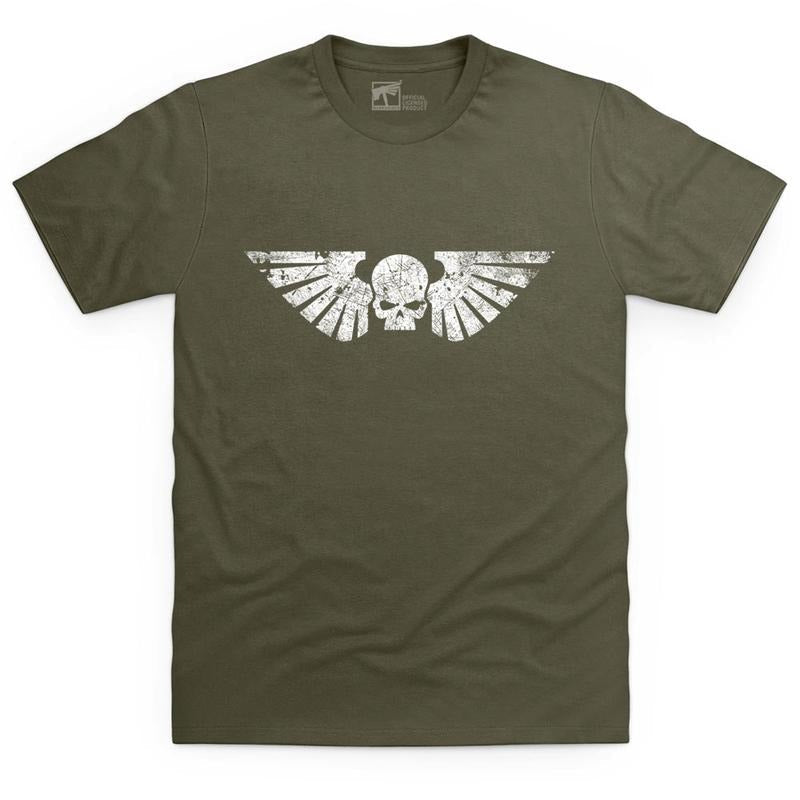 Astra Militarum Battleworn Insignia T Shirt - WARHAMMER MERCH Hoodie, Sweatshirt | RetroVerseTees.com