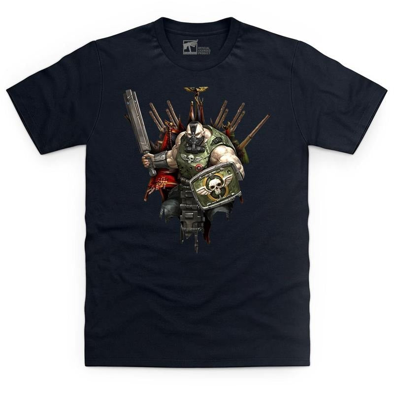 Astra Militarum Bullgryn Black T Shirt - WARHAMMER MERCH Hoodie, Sweatshirt | RetroVerseTees.com