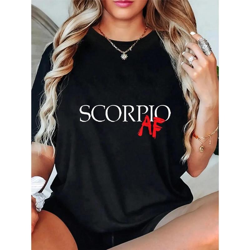 Astrology - TNF Gunpla brand Sassy Lightsaber brand - Shirt: Flaunt Your Scorpio Pride with TNF "Scorpio AF" Design