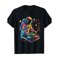 Astronaut DJ, DJing In Space, EDM Cool Graphic T-Shirt Made in USA Hoodie, Sweatshirt | RetroVerseTees.com