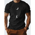 Astronaut Kite Moon Design pure cotton men's T-shirt comfort fit Made in USA Hoodie, Sweatshirt | RetroVerseTees.com