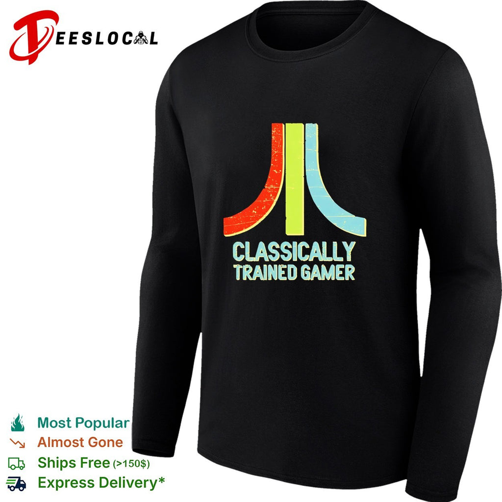 Atari classically trained gamer logo shirt
