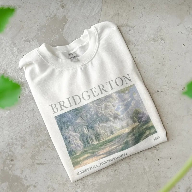 Aubrey Hall England Bridgerton Inspired Sweatshirt, Lady Whistledown Shirt, Society Paper Shirt Hoodie | RetroVerseTees.com
