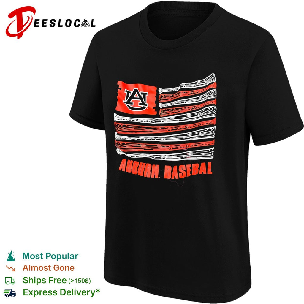 Auburn Tigers baseball American Flag shirt