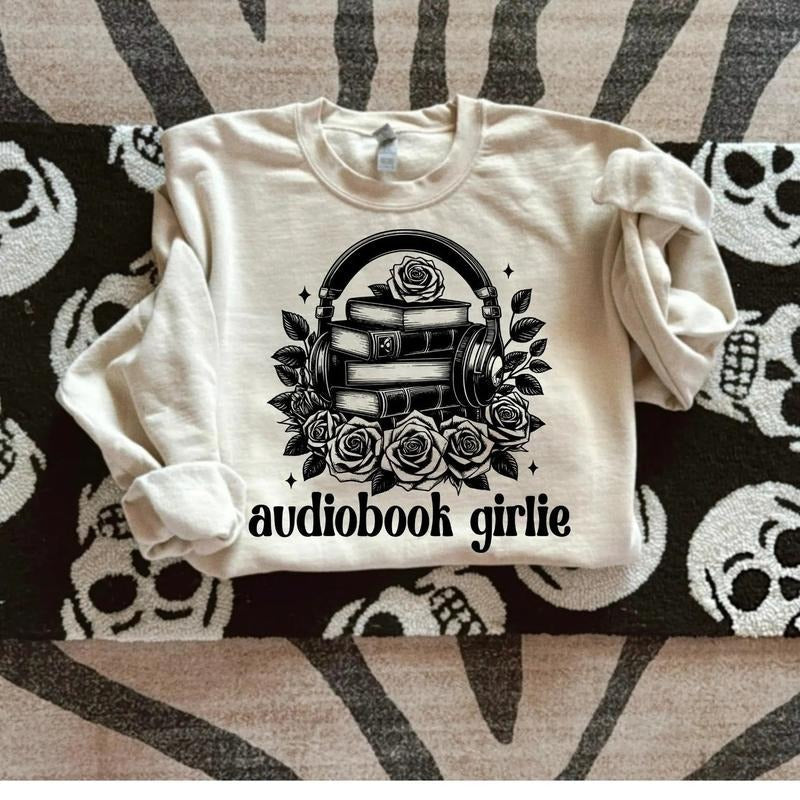 Audiobook Girlie DTF Transfers - THIS IS NOT A SHIRT Hoodie, Sweatshirt | RetroVerseTees.com