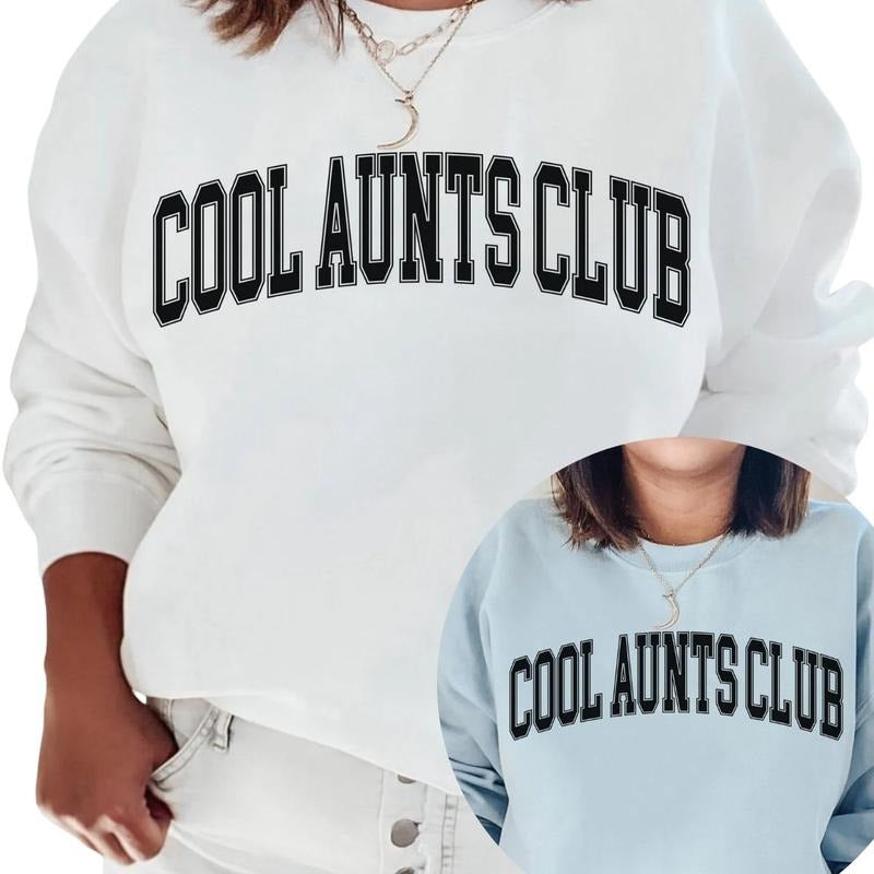 Aunt Sweatshirt, Cool Aunts Club Sweatshirt, Aunt Gift T-Shirts, Hoodie | RetroVerseTees.com