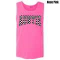 Auntie Black Checker Comfort Colors Tank Top 'NLB' T-Shirts, Hoodie, Sweatshirt | RetroVerseTees.com