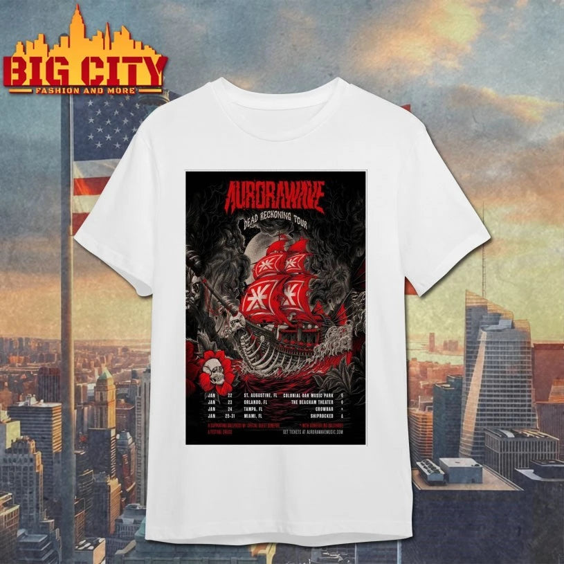 Aurorawave Dead Reckoning Tour January 2026 Poster shirt