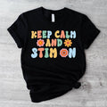Autism Shirt, Keep Calm T-Shirt, Acceptance Shirt, Neurodiversity T-Shirt, Support Short Sleeve, Teacher Gift Tee....