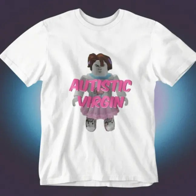 Autistic Virgin Funny Graphic T-shirt, Satire Funny T-shirt Hoodie, Sweatshirt | RetroVerseTees.com