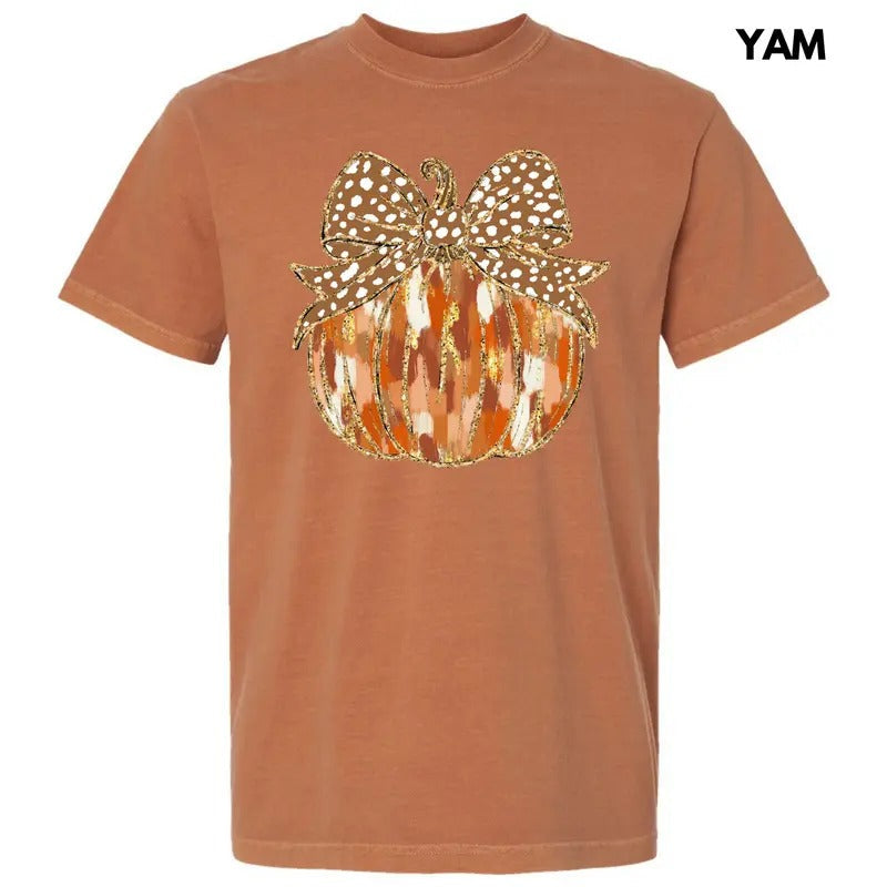 Autumn Brushstroke Pumpkin Comfort Colors T-Shirt 'NLB' Hoodie, Sweatshirt | RetroVerseTees.com