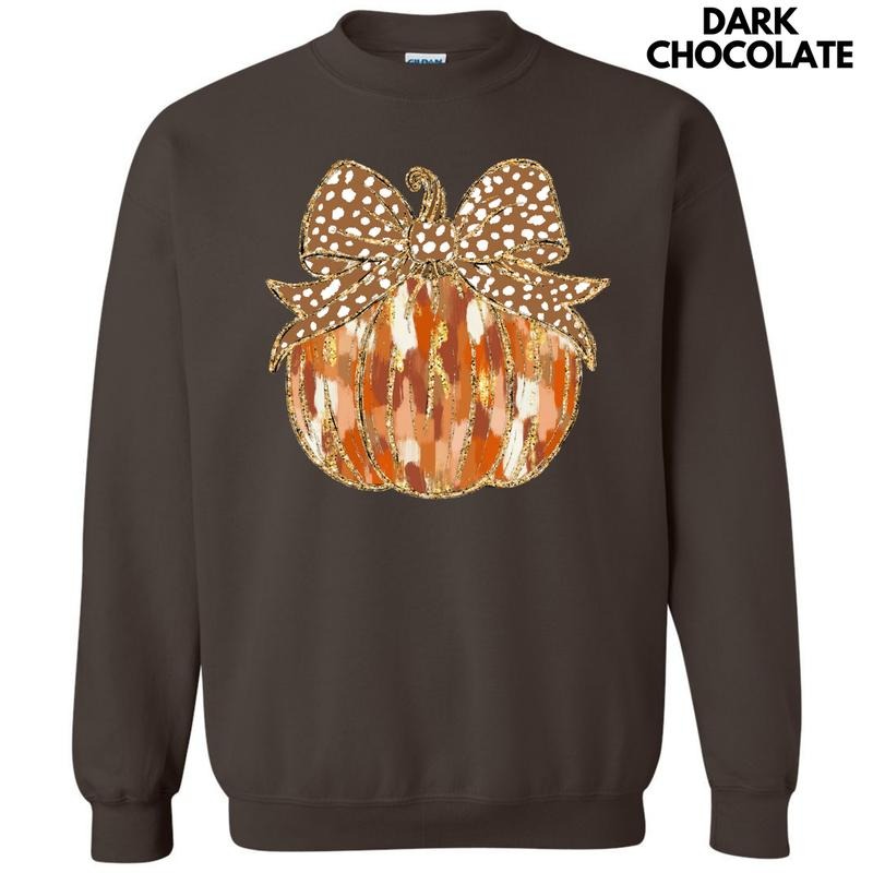 Autumn Brushstroke Pumpkin Sweatshirt 'NLB' T-Shirts, Hoodie | RetroVerseTees.com