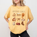 Autumn Girly Shirt, Retro Fall Graphic Printed Tee, Fall Vibes Unhinged Shirt, Cute Autumn T-shirt, Thanksgiving Outfits,...