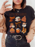 Autumn Girly ~ Unisex Apparel Relaxed Fit Printed In The USA Clothing Womenswear Casual Love Comfortable Top T-Shirt Tee...