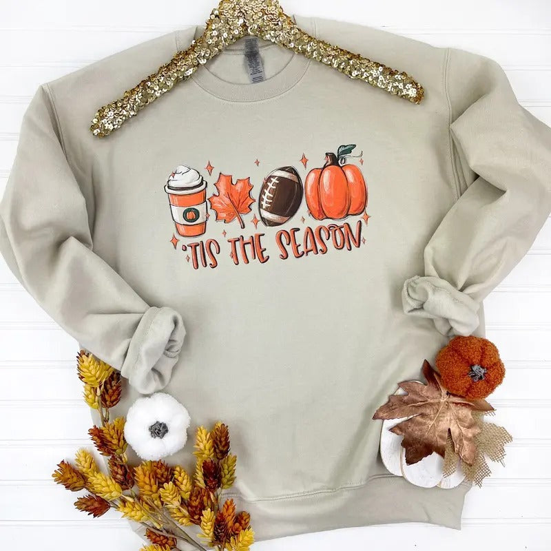 Autumn Tis The Season Sweatshirt 'NLB' T-Shirts, Hoodie | RetroVerseTees.com