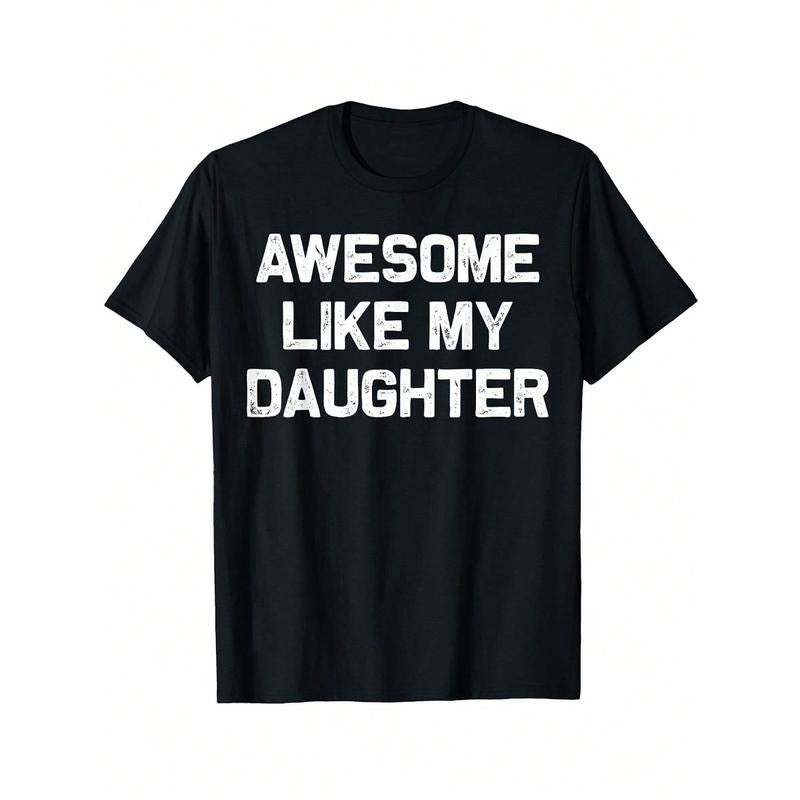 Awesome Like My Daughter Gifts Men Women, Funny TNF Day Dad T-Shirt, Cotton Hoodie, Sweatshirt | RetroVerseTees.com