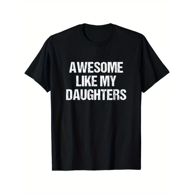 Awesome Like My Daughters Mom Dad Mother's Day Father's Day T-Shirt Made in USA Hoodie, Sweatshirt | RetroVerseTees.com